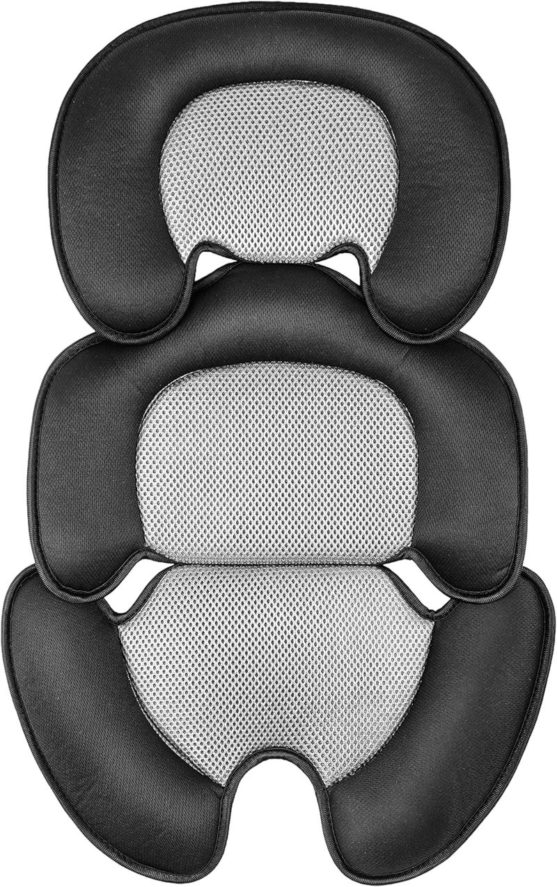 Ihaapsi Newborn Baby Support Cushion Infant Insert 3D Mesh Breathable Liner Compatible with Stroller, Car seat, High Chair Etc (Black) - Image 1